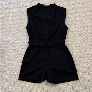 *Last Chance Price* Forever21 Black Belted Short Fitted Romper Size Medium